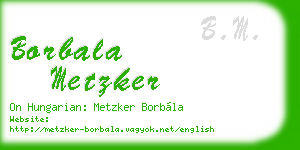 borbala metzker business card
